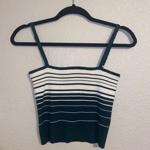 Striped Sweater Tank Top